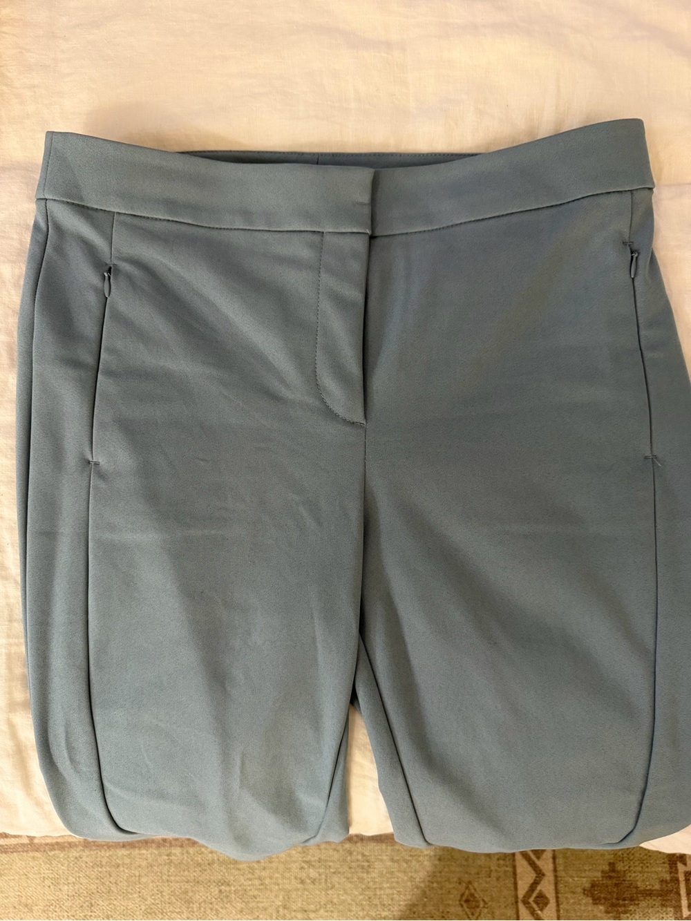 LOFT Slate-Blue Ponte Knit Trousers